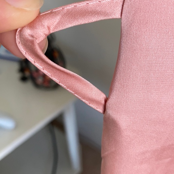 Blush Pink Polyester Robe - Picture 5 of 6